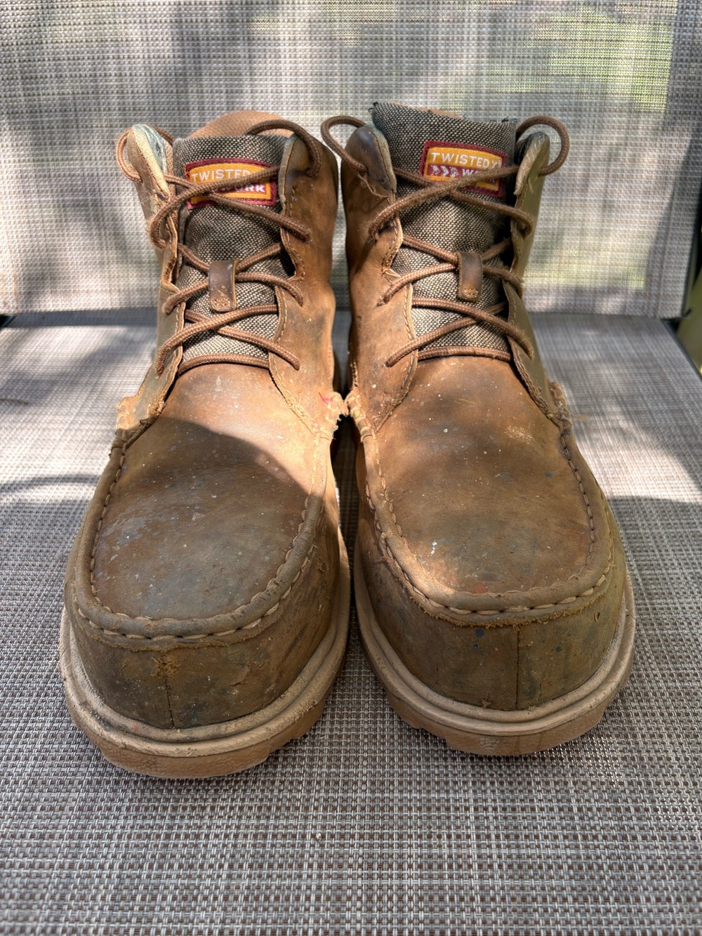 Twisted X women’s Brown Leather Boots- nano toe